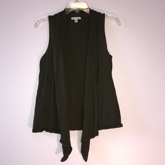 Dark Olive Summer Vest - Picture 6 of 6